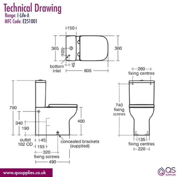 Technical drawing QS-V116316 / E251001