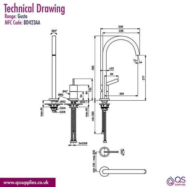 Technical drawing QS-V113760 / BD423AA