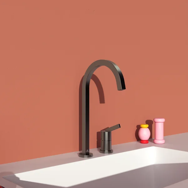 Alternate image of Ideal Standard Gusto Square C-Shaped Kitchen Mixer Tap - Lever Handle