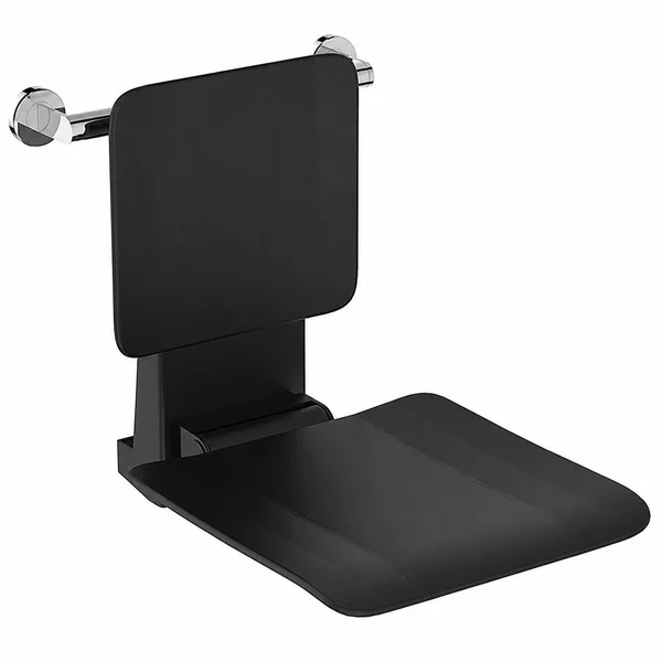 Ideal Standard Concept Freedom D-Shaped Shower Seat with Support Rail