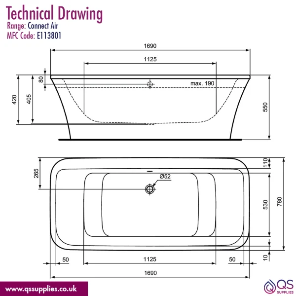 Technical drawing QS-V115199 / E113801