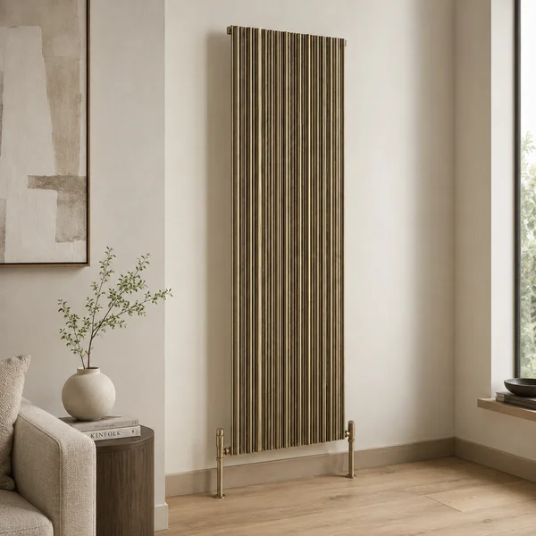 Alternate image of Kartell K-Rad Quebec Designer Vertical Tubes Radiator - Aluminium - 1775mm High