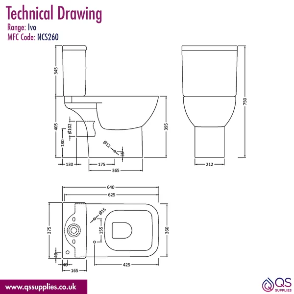 Technical drawing QS-V113339 / NCS260