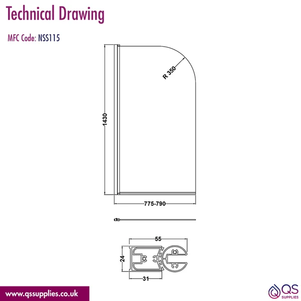Technical drawing QS-V113342 / NSS115