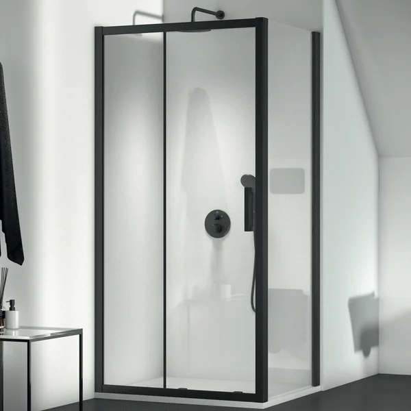Alternate image of Ideal Standard Connect-2 Sliding Shower Door with Handle - Aluminium Profile
