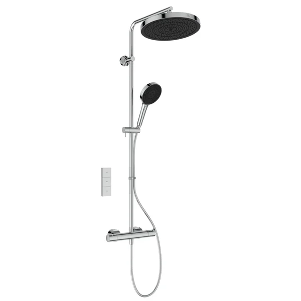 Ideal Standard Ceratherm T125+ Thermostatic Exposed Shower System with Remote Control