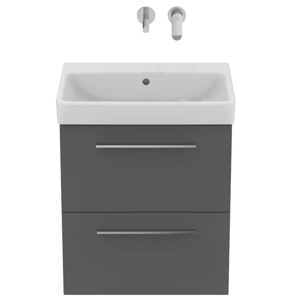 Alternate image of Ideal Standard I.Life-A Contemporary Wall Mounted Vanity Unit - 2 Drawer - 580 x 440mm