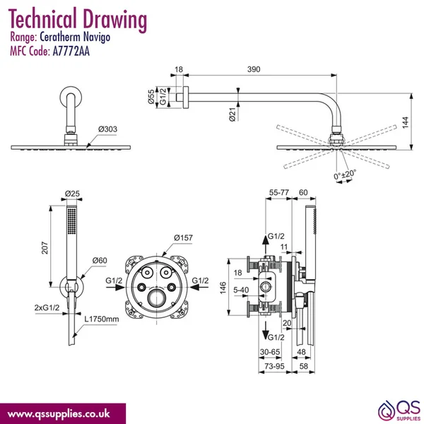Technical drawing QS-V115203 / A7772AA