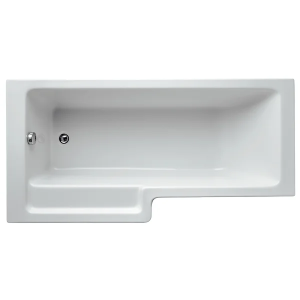 Additional image of Ideal Standard Tempo Special Shaped Cube Shower Bath with Overflow - 1690 x 845mm
