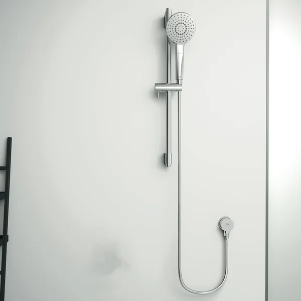Additional image of Ideal Standard Idealrain Evo Slider Rail with 3 Function Handset and Hose - Chrome