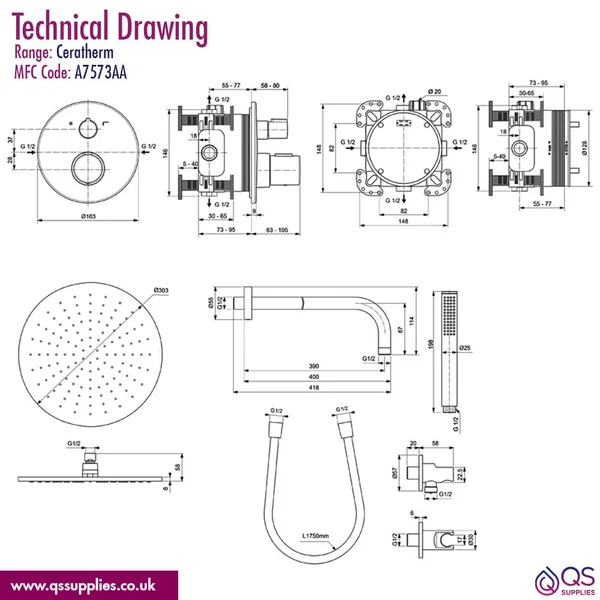Technical drawing QS-V115206 / A7573AA