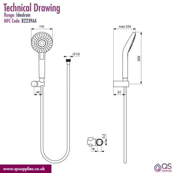 Technical drawing QS-V115213 / B2239AA