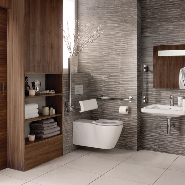 Alternate image of Ideal Standard Concept Freedom Wall-Hung WC Pan with Black Rail - Bathroom Set