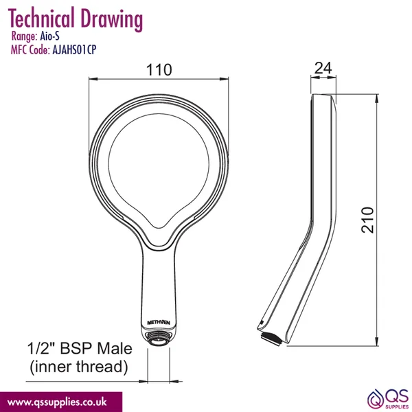 Technical drawing QS-V116321 / AJAHS01CP