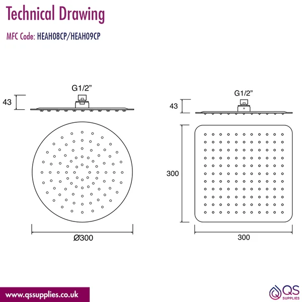 Technical drawing QS-V115788 / HEAH08CP