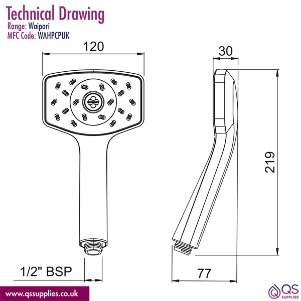Technical drawing QS-V117285 / WAHPCPUK