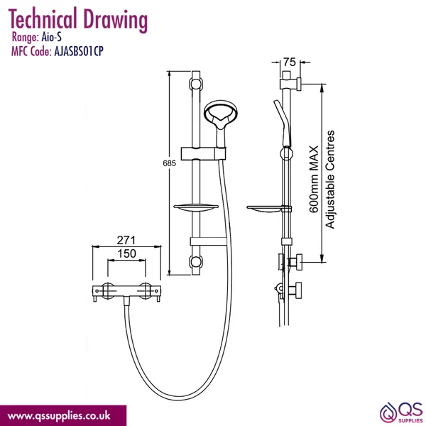 Technical drawing QS-V116322 / AJASBS01CP