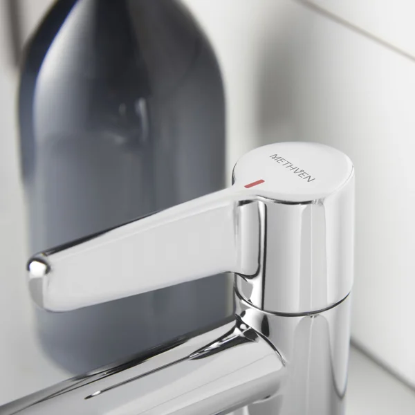 Additional image of Methven Avoca Contemporary Pair of Chrome Basin Tap - Lever Handles