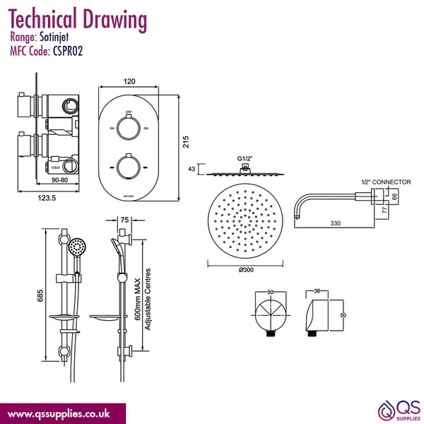 Technical drawing QS-V115207 / CSPR02