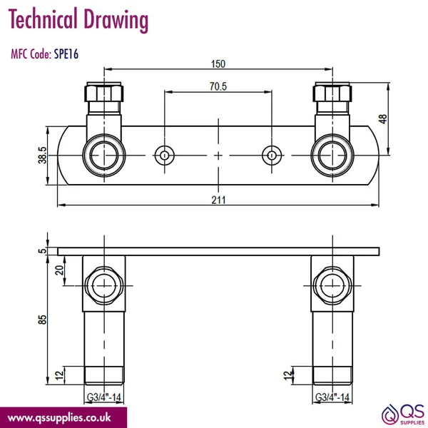 Technical drawing QS-V116738 / SPE16