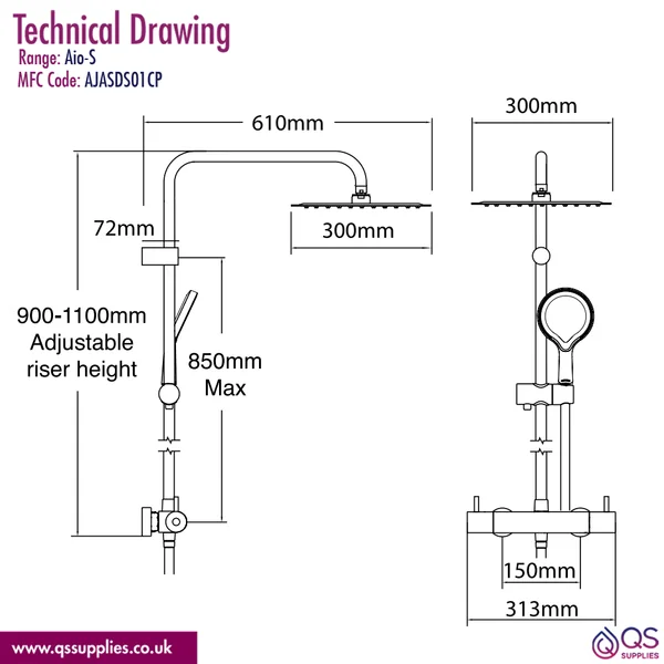 Technical drawing QS-V116323 / AJASDS01CP
