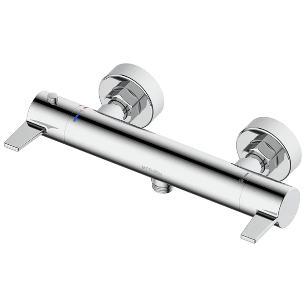 Methven Avoca Round Thermostatic Cool Touch Exposed Bar Shower Valve - Chrome - 2 Controls