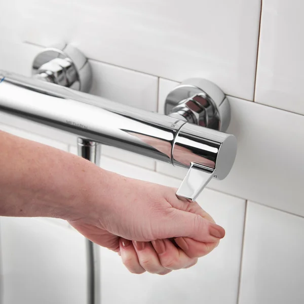 Additional image of Methven Avoca Round Thermostatic Cool Touch Exposed Bar Shower Valve - Chrome - 2 Controls