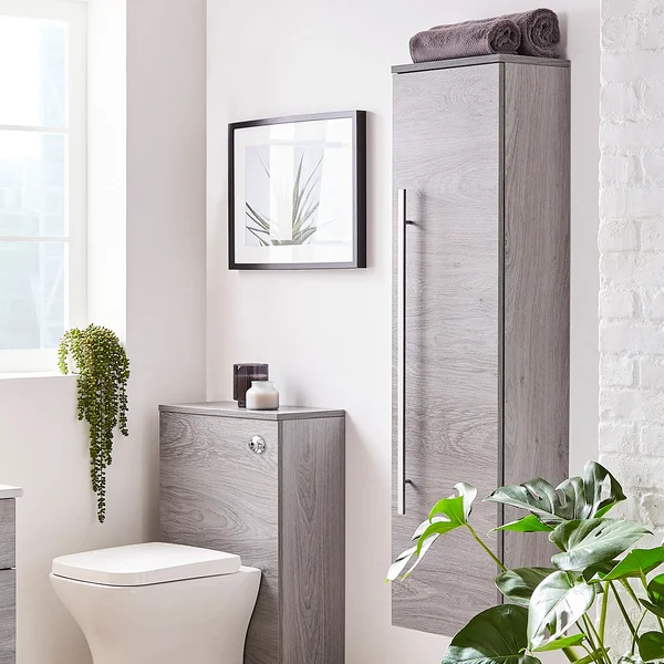 Alternate image of Kartell K-Vit Purity Wall Hung Tall Bathroom Storage Cabinet - Reversible Door - 350 x 1400mm
