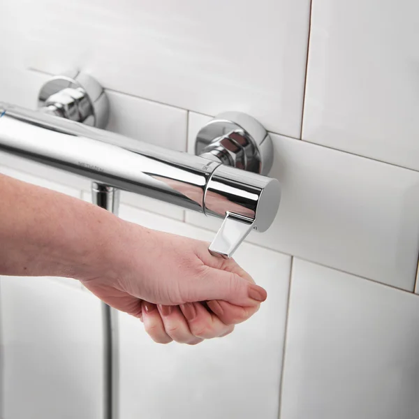 Alternate image of Methven Avoca Cool Touch Thermostatic Chrome Bar Shower Valve with Slide Rail Kit