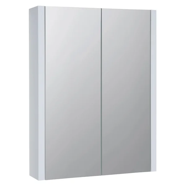 Kartell K-Vit Purity Wooden Wall Hung Mirror Cabinet - Two Door - 650mm High