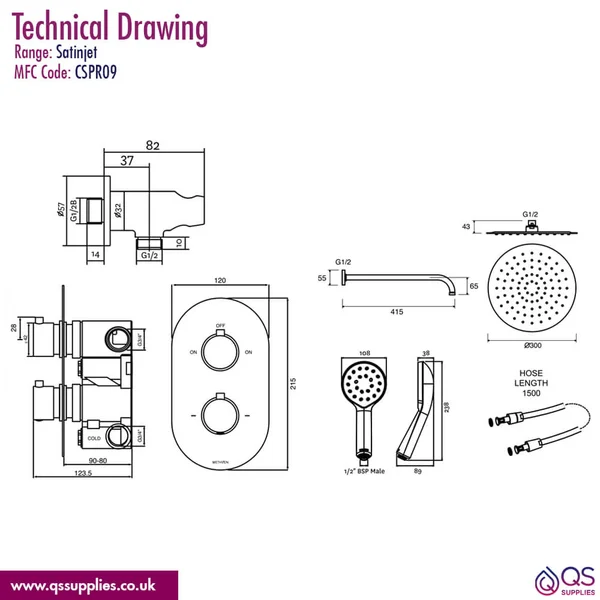 Technical drawing QS-V115209 / CSPR09