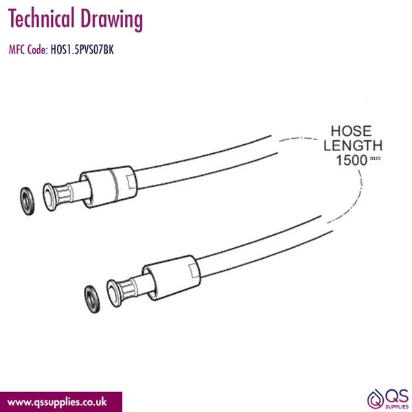 Technical drawing QS-V115789 / HOS1.5PVS07BK