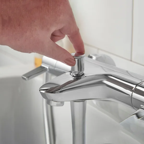 Alternate image of Methven Avoca Thermostatic Chrome Bath Filler Tap with Paddle Lever - Deck Mounted