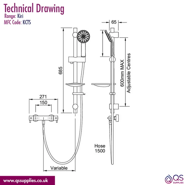 Technical drawing QS-V88065 / KCTS