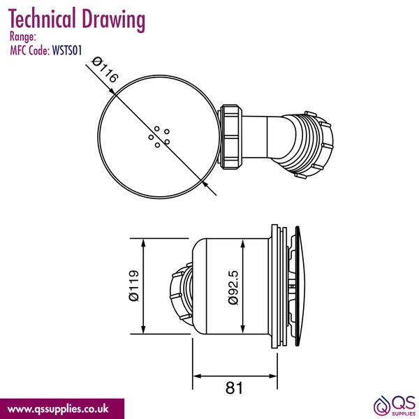 Technical drawing QS-V110706 / WSTS01