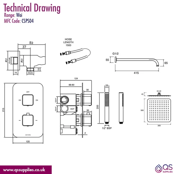 Technical drawing QS-V115210 / CSPS04