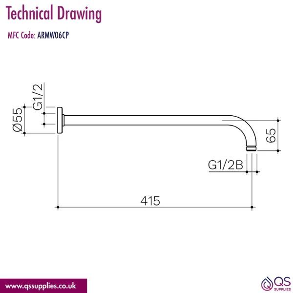 Technical drawing QS-V116325 / ARMW06CP