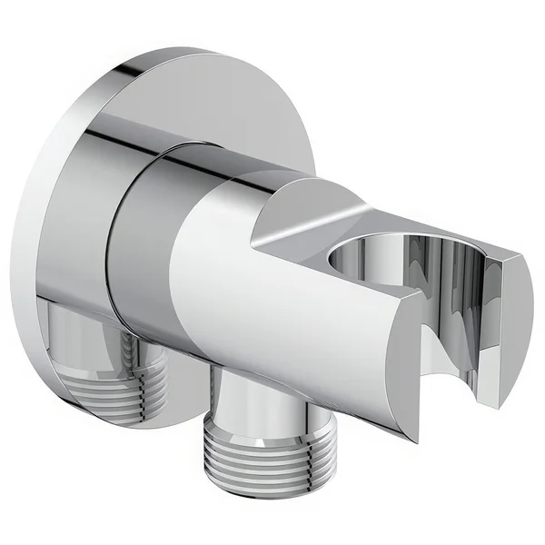 Additional image of Ideal Standard Idealrain Chrome Wall Elbow with Shower Handset Bracket