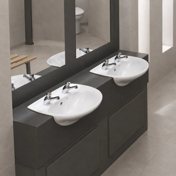 Alternate image of Twyford Alcona Semi-Recessed White Washbasin