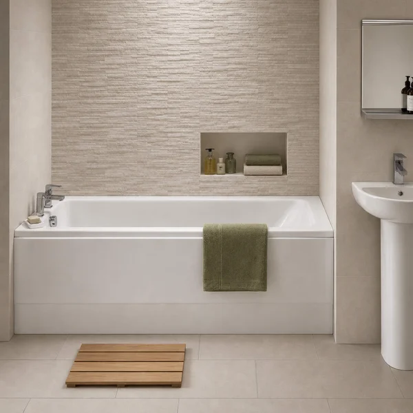 Alternate image of Twyford Aspect White Designer Acrylic Single Ended 1700mm Bath
