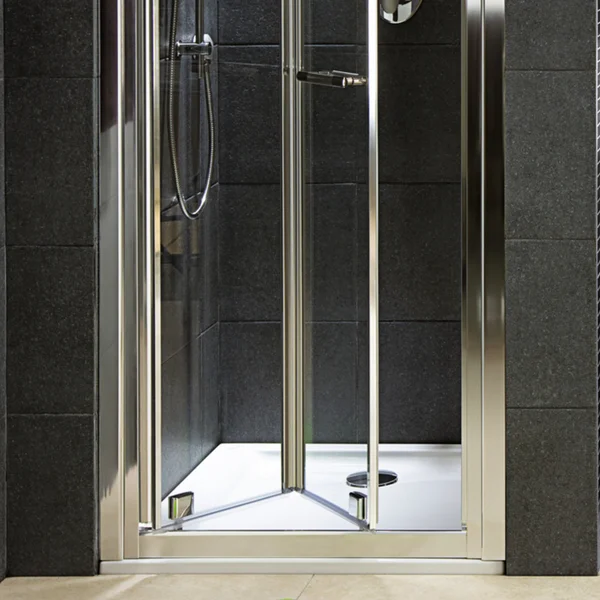 Additional image of Twyford White 4-Upstand Square Shower Tray - ABS Capped Acrylic - 55mm High