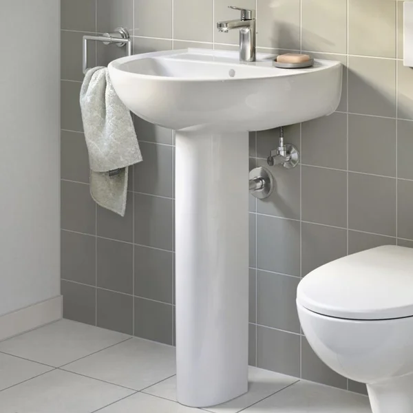 Alternate image of Twyford Alcona Grab And Go 550mm Basin With Full Pedestal
