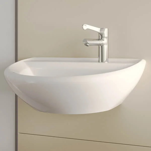 Alternate image of Twyford Sola 500 x 400mm White Medical Washbasin