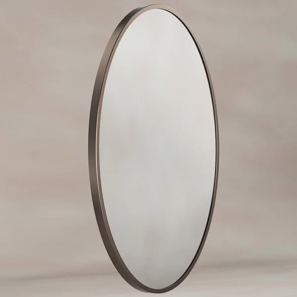 Alternate image of Origins Living Delphine Oval Mirror - Stainless Steel Frame - 550 x 800mm