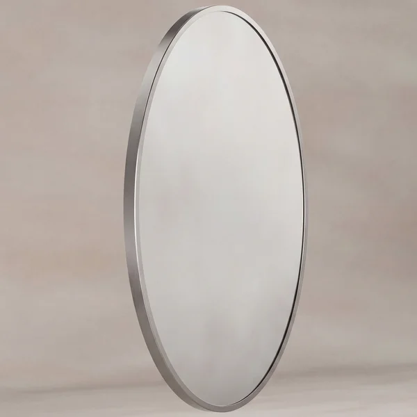 Alternate image of Origins Living Delphine Oval Mirror - Stainless Steel Frame - 550 x 800mm