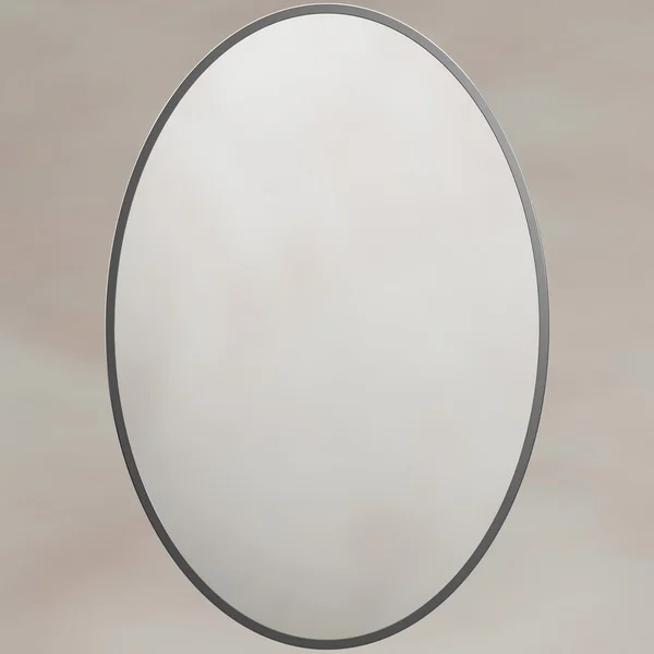 Alternate image of Origins Living Delphine Oval Mirror - Stainless Steel Frame - 550 x 800mm