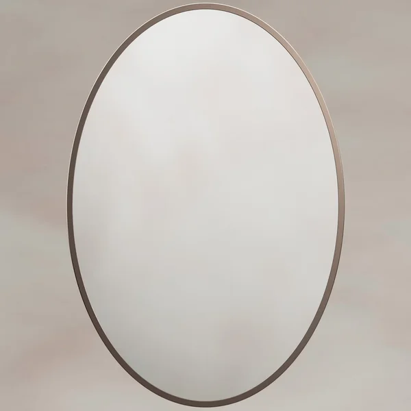 Alternate image of Origins Living Delphine Oval Mirror - Stainless Steel Frame - 550 x 800mm