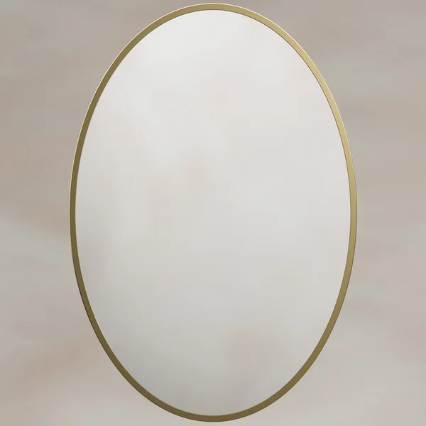 Alternate image of Origins Living Delphine Oval Mirror - Stainless Steel Frame - 550 x 800mm