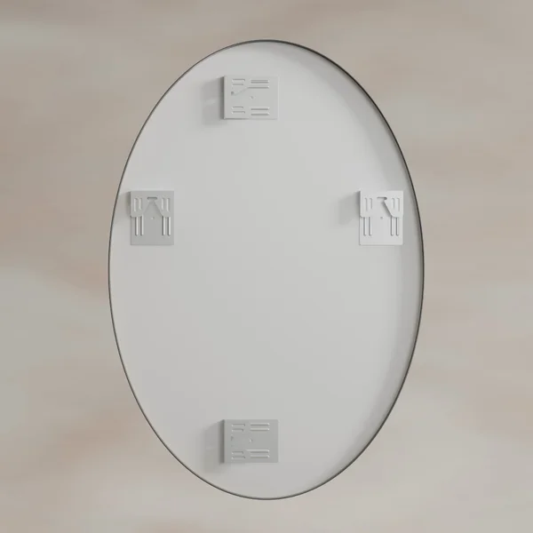 Alternate image of Origins Living Delphine Oval Mirror - Stainless Steel Frame - 550 x 800mm