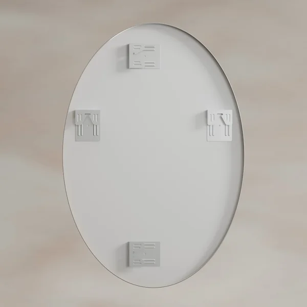 Alternate image of Origins Living Delphine Oval Mirror - Stainless Steel Frame - 550 x 800mm